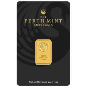 Perth Mint 5g Minted Gold Bar