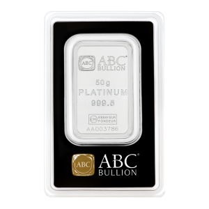 ABC 50g Platinum Minted Bar