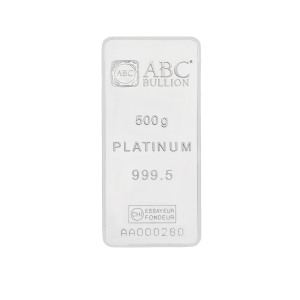 ABC 500g Platinum Minted Bar