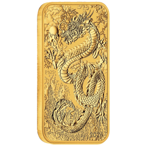 Perth Mint 1oz Dragon Rectangular Gold Coin